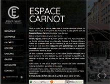Tablet Screenshot of espacecarnot.com
